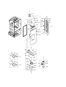 Fridge Door L parts for Samsung Refrigerator RF323TEDBWW/AA-04 from AppliancePartsPros.com