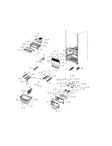 Freezer parts for Samsung Refrigerator RFG237AAWP/XAA-02 from AppliancePartsPros.com