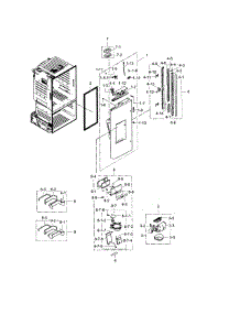 Fridge Door L parts for Samsung Refrigerator RF323TEDBBC/AA-04 from AppliancePartsPros.com