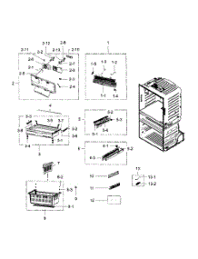 Freezer parts for Samsung Refrigerator RF4287HARS/XAA-02 from AppliancePartsPros.com