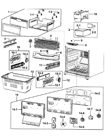 Freezer parts for Samsung Refrigerator RB217ABWP/XAA-00 from AppliancePartsPros.com