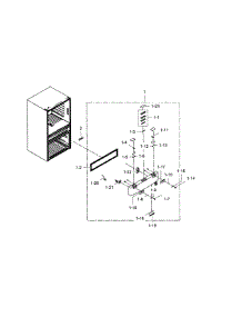Flexzone Door parts for Samsung Refrigerator RF30HBEDBSR/AA-00 from AppliancePartsPros.com