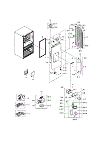 Refrigerator Door L parts for Samsung Refrigerator RF30HBEDBSR/AA-00 from AppliancePartsPros.com