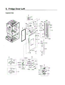 Fridge Door Lt parts for Samsung Refrigerator RF23HCEDBWW/AA-12 from AppliancePartsPros.com