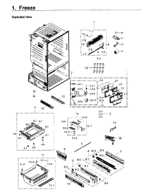 Freezer parts for Samsung Refrigerator RF263TEAESG/AA-01 from AppliancePartsPros.com