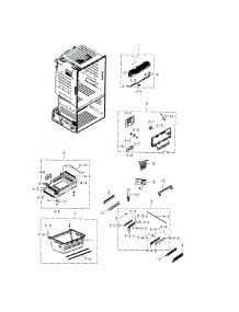 Freezer parts for Samsung Refrigerator RF23HCEDBSR/AA-05 from AppliancePartsPros.com