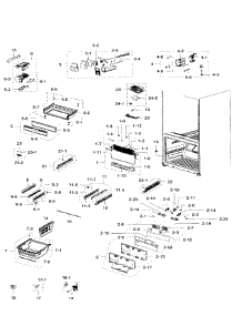 Freezer parts for Samsung Refrigerator RFG299AARS/XAA-00 from AppliancePartsPros.com