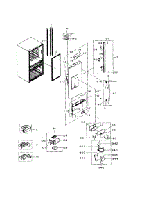Refrigerator Door L parts for Samsung Refrigerator RF24FSEDBSR/AA-01 from AppliancePartsPros.com