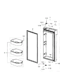 Fridge Door R parts for Samsung Refrigerator RF23J9011SR/AA-06 from AppliancePartsPros.com