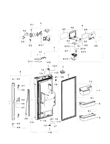 Fridge Door L parts for Samsung Refrigerator RF23J9011SR/AA-06 from AppliancePartsPros.com