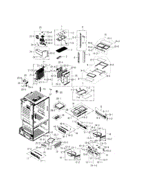 Fridge parts for Samsung Refrigerator RF23HCEDBSR/AA-01 from AppliancePartsPros.com