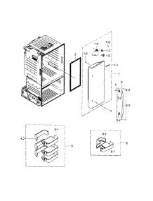 Fridge Door R parts for Samsung Refrigerator RF23HCEDBSR/AA-01 from AppliancePartsPros.com