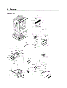Freezer parts for Samsung Refrigerator RF23HCEDBSR/AA-13 from AppliancePartsPros.com