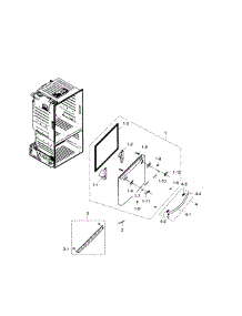Freezer Door parts for Samsung Refrigerator RF23HCEDTSR/AA-02 from AppliancePartsPros.com