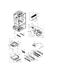 Freezer parts for Samsung Refrigerator RF263BEAESR/AA-01 from AppliancePartsPros.com