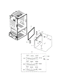 Freezer Door parts for Samsung Refrigerator RF263BEAESR/AA-01 from AppliancePartsPros.com