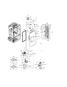 Fridge Door L parts for Samsung Refrigerator RF263BEAESR/AA-01 from AppliancePartsPros.com