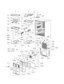 Refrigerator parts for Samsung Refrigerator RB215ABPN/XAA-00 from AppliancePartsPros.com