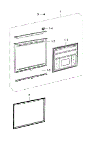 Freezer Door parts for Samsung Refrigerator RB215ABPN/XAA-00 from AppliancePartsPros.com