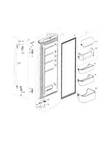 Fridge Door R parts for Samsung Refrigerator RF18HFENBWW/AA-00 from AppliancePartsPros.com