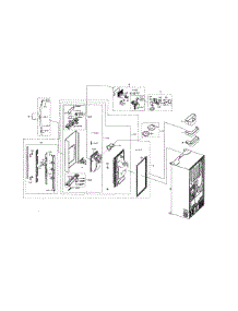 Left Fridge Door parts for Samsung Refrigerator RF22NPEDBSG/AA-00 from AppliancePartsPros.com