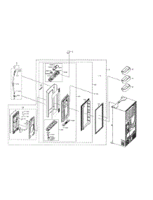 Right Fridge Door parts for Samsung Refrigerator RF22NPEDBSG/AA-00 from AppliancePartsPros.com