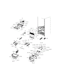 Freezer parts for Samsung Refrigerator RFG237AAPN/XAA-01 from AppliancePartsPros.com