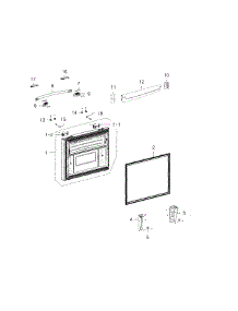 Freezer Door parts for Samsung Refrigerator RFG237AAPN/XAA-01 from AppliancePartsPros.com