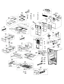 Refrigerator parts for Samsung Refrigerator RF268ACBP/XAA-00 from AppliancePartsPros.com