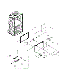 Freezer Door parts for Samsung Refrigerator RF4287HABP/XAA-02 from AppliancePartsPros.com