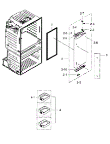 Refrigerator Door R parts for Samsung Refrigerator RF4287HABP/XAA-02 from AppliancePartsPros.com