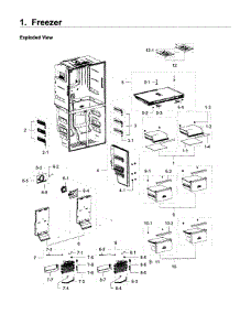 Freezer parts for Samsung Refrigerator RF22K9381SG/AA-01 from AppliancePartsPros.com