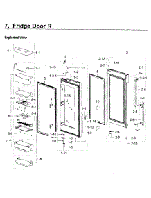 Fridge Door R parts for Samsung Refrigerator RF22K9381SG/AA-01 from AppliancePartsPros.com