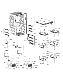 Freezer parts for Samsung Refrigerator RF32FMQDBSR/AA-01 from AppliancePartsPros.com