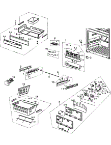 Refrigerator parts for Samsung Refrigerator RF267AZBP/XAA-00 from AppliancePartsPros.com