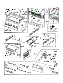 Freezer parts for Samsung Refrigerator RFG293HAPN/XAA-00 from AppliancePartsPros.com