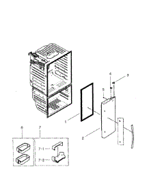 Right Door parts for Samsung Refrigerator RFG296HDRS/XAA-02 from AppliancePartsPros.com