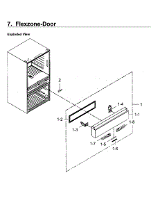 Flexzone Door parts for Samsung Refrigerator RF23M8590SG/AA-00 from AppliancePartsPros.com