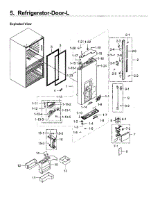 Fridge Door Lt parts for Samsung Refrigerator RF23M8590SG/AA-00 from AppliancePartsPros.com