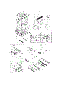 Freezer parts for Samsung Refrigerator RF263TEAEBC/AA-04 from AppliancePartsPros.com