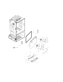 Freezer Door parts for Samsung Refrigerator RF263TEAEBC/AA-04 from AppliancePartsPros.com