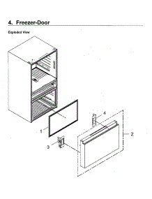 Freezer Door parts for Samsung Refrigerator RF23M8590SR/AA-00 from AppliancePartsPros.com