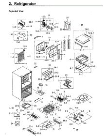 Fridge parts for Samsung Refrigerator RF23M8590SR/AA-00 from AppliancePartsPros.com
