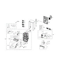 Cabinet 2 parts for Samsung Refrigerator RF22NPEDBSR/AA-00 from AppliancePartsPros.com