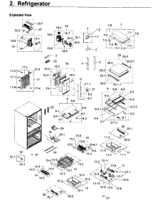Fridge parts for Samsung Refrigerator RF22KREDBSG/AA-01 from AppliancePartsPros.com