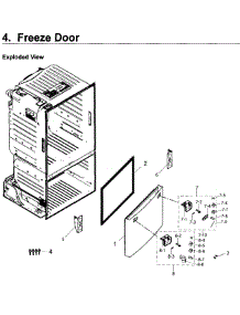 Freezer Door parts for Samsung Refrigerator RF263BEAESR/AA-02 from AppliancePartsPros.com