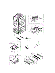 Freezer parts for Samsung Refrigerator RF221NCTAWW/AA-01 from AppliancePartsPros.com