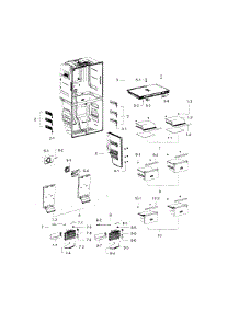 Freezer parts for Samsung Refrigerator RF23J9011SR/AA-00 from AppliancePartsPros.com
