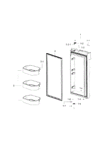 Fridge Door R parts for Samsung Refrigerator RF23J9011SR/AA-00 from AppliancePartsPros.com
