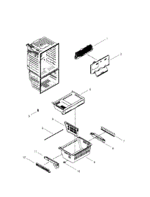 Freezer parts for Samsung Refrigerator RFG297HDRS/XAA-01 from AppliancePartsPros.com
